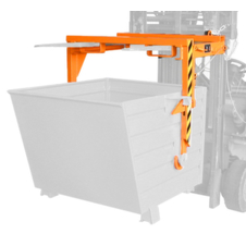 Staplertraverse für Kippbehälter - 0,55m³ - 980x945x930mm - Stahl - RAL2000