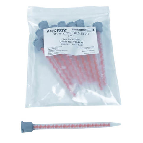Loctite Statikmixer 1034575 - Präziser 2K Acrylate Aufsatzmischer, 10 Stück
