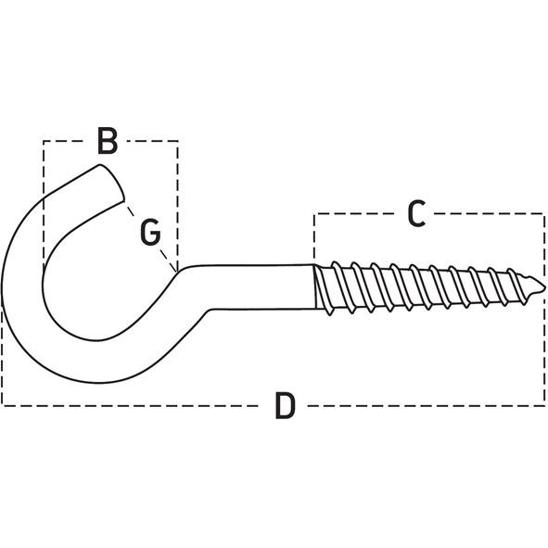 Art. 17 Enger Deckenhaken 17/140x4,4 - Robuster Haken für effiziente Raumgestaltung