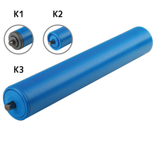 Tragrolle K1 Ø30mm 300mm mit Federachse - Förderrolle