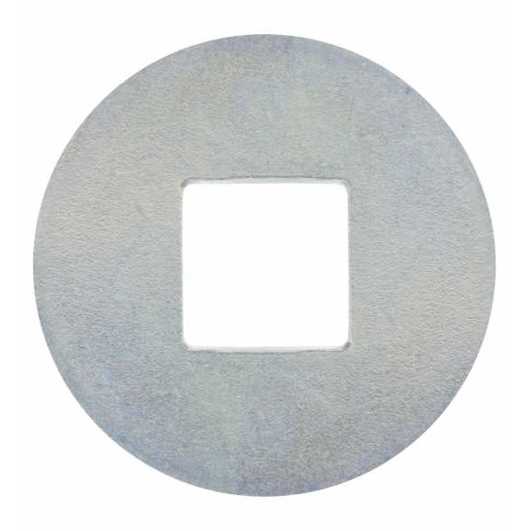 Edelstahlscheibe DIN 440 - 18 x 50 x 4 mm - Ideal für Holzkonstruktionen - Form V mit Vierkantloch - A2 blank