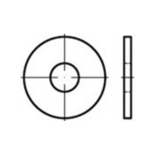TOOLCRAFT ISO 7093 Edelstahl Unterlegscheiben - TO-5378022