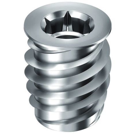 Einschraubmuffe RAMPA TYP SKD330 - M10x25, verzinkt-blau, Bund: 18.5 mm