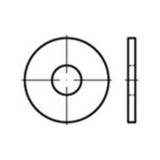 TOOLCRAFT ISO 7093 Edelstahl Unterlegscheiben - TO-5378043