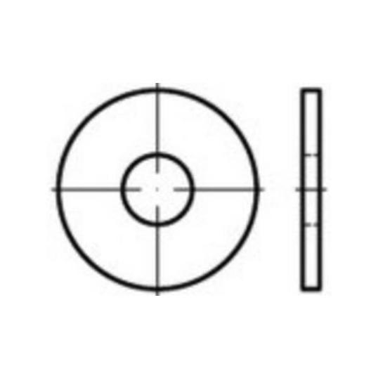 TOOLCRAFT Edelstahl Unterlegscheiben ISO 7093 - TO-5378040