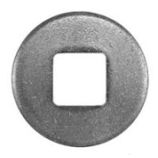 Edelstahlscheibe DIN 440-V A4 - 18 mm (M16) für Holzkonstruktionen | Form V (Vierkantloch)