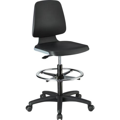 Reinraumstuhl Smart - Anthrazit - Sitzhöhe bis 810 mm - PU-Polster Reinraumstuhl Smart - Anthrazit - Sitzhöhe bis 810 mm - PU-Polster