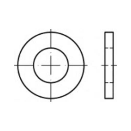TOOLCRAFT Edelstahl Unterlegscheiben ISO 8738 - TO-5378400