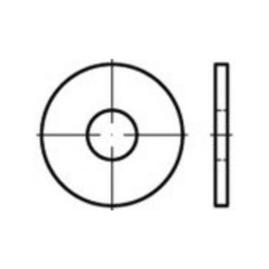 TOOLCRAFT ISO 7093 Edelstahl Unterlegscheiben - TO-5378019