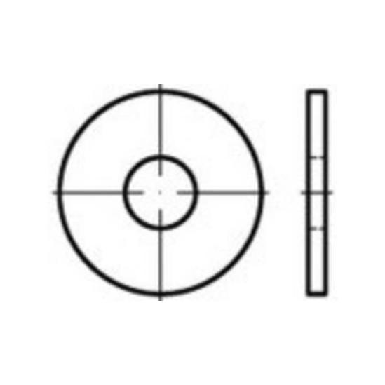 TOOLCRAFT Edelstahl Unterlegscheiben ISO 7093 - TO-5378049