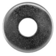DIN 9021 A2 Unterlegscheiben - Außendurchmesser ~ 3x Gewindedurchmesser (M3) - ISO 7093 Edelstahl