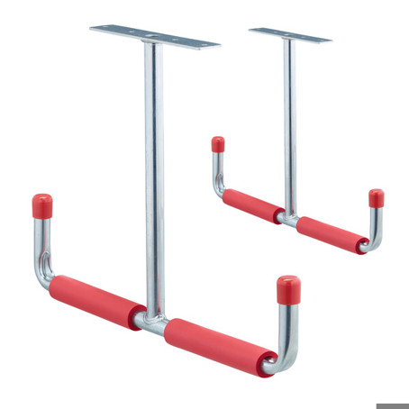 Zwei silberne Deckenhaken | Abmessungen: (B)42 x (H)30 x (T)2,5 cm | Artikelnummer: 10037452_0